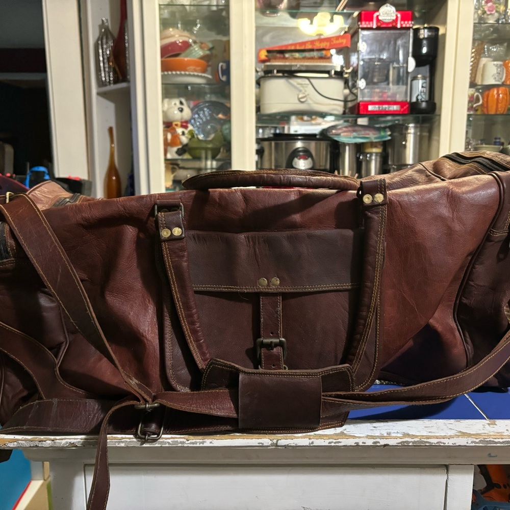 Emerson goat leather Marlowe duffel bag